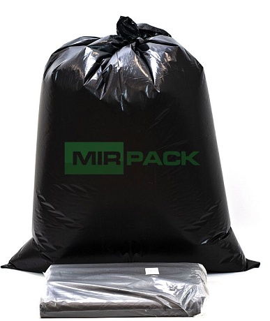 Мешки для мусора 180 литров, 80 мкм, 10 штук, 93*110, дно прямое, обезличенные - Вид 2